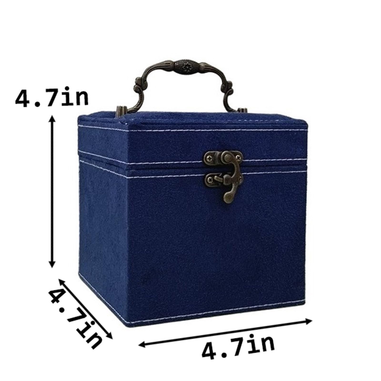 Scatola multifunzionale for gioielli, compatta 4,7x4,7 pollici porta gioie