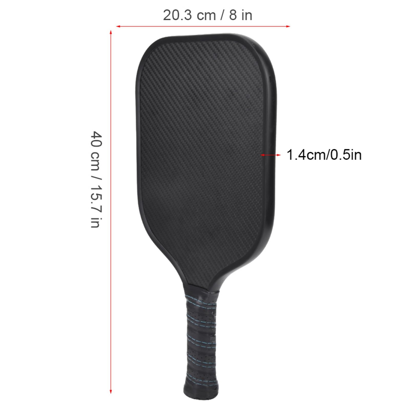 Pala Pickleball Portatile in fibra di carbonio con racchetta da allenamento Controllo ottimale della palla Sport all'aperto