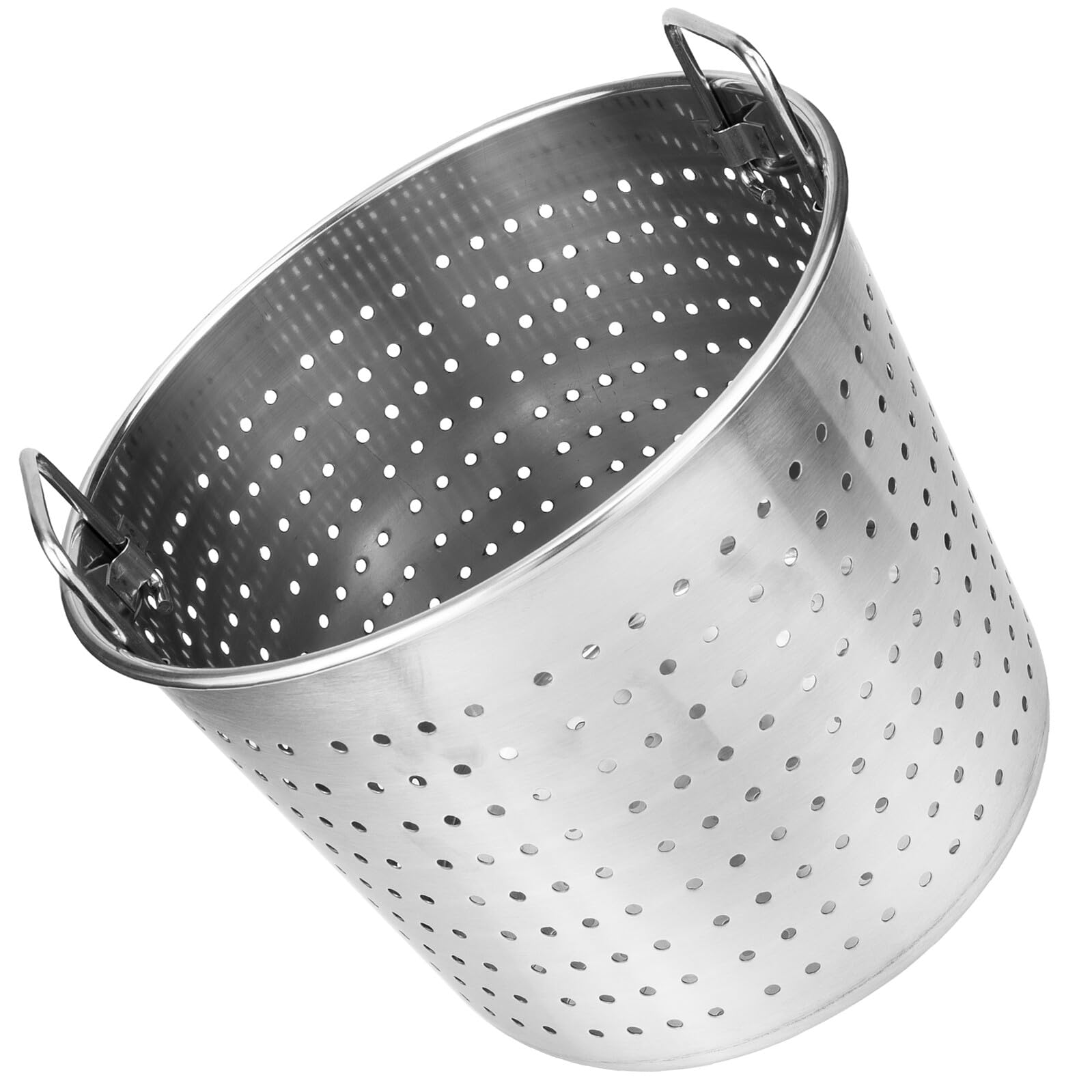 BESTonZON Olla Multifunción de Acero Inoxidable Antiadherente, 28x28x23cm, Plata, Sin Tapa, Para Cocina Multiusos, Ideal para Hervir Mariscos y Pasta