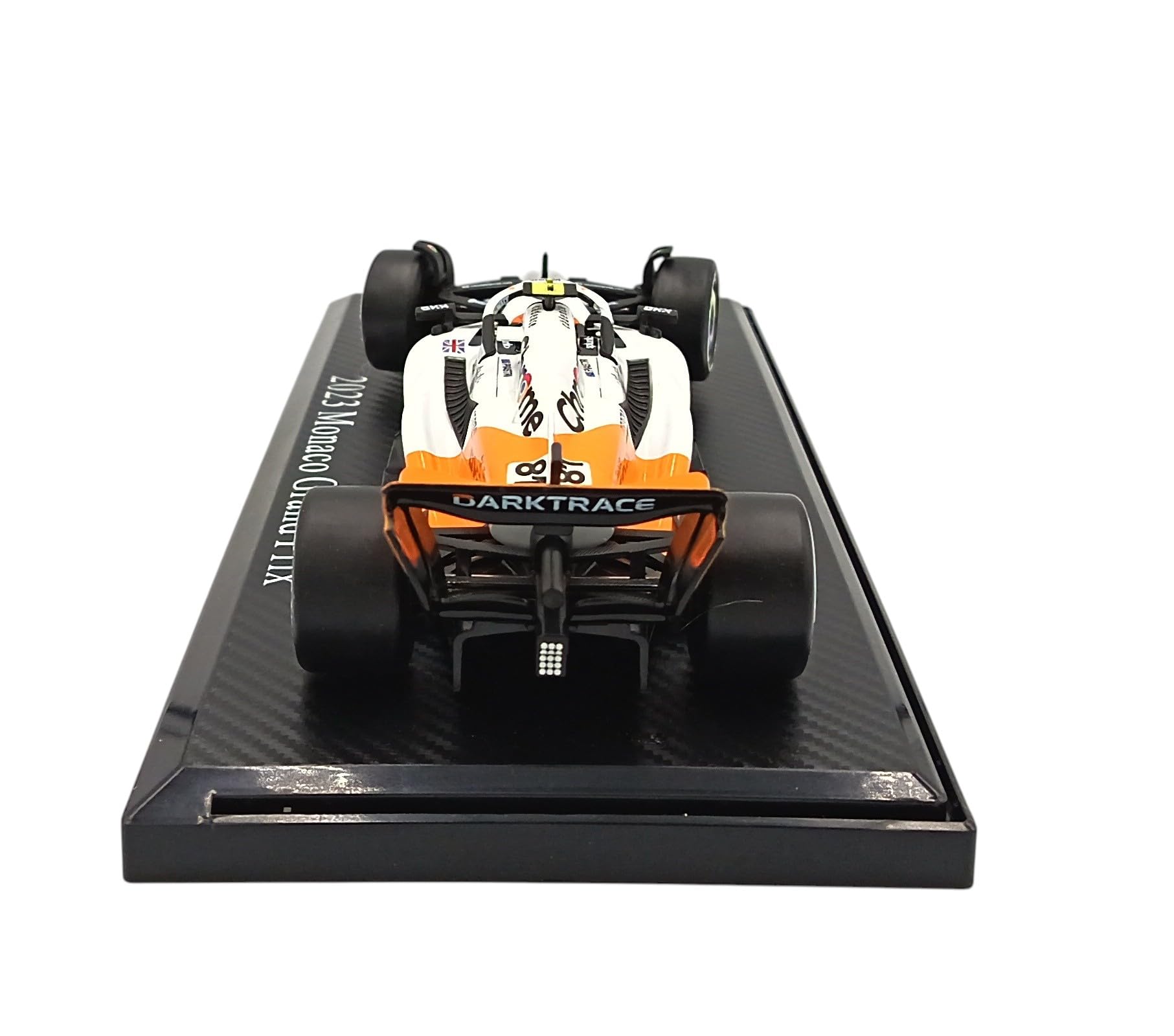 Coche de Fórmula 1 a Escala 1:24 con Casco de piloto, Compatible con McLaren MCL60 Piastri #81 2023 Gran Premio de Mónaco 10.º - CCA 81-68203