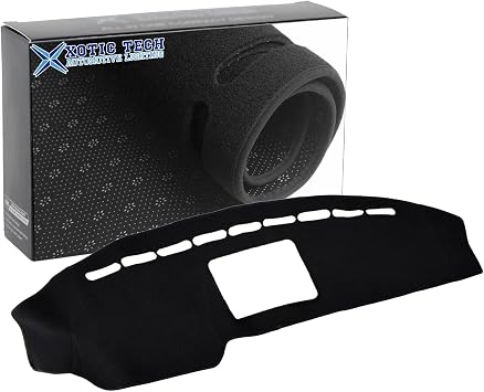 x xotic tech Center Console Dashboard Die-Cut Antiskid Overlay Decor Cover Sunshield Sun Glare Protector Dash Mat Carpet Pad Black Compatible with Ford F150 2009-2014