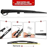 Vista 7 de Juego de escobillas limpiaparabrisas de repuesto para Ford Flex 2009 2010 2011 2012 2013 2014 2015 2016 2017 2018 2019 calidad original de fábrica