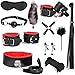 ZeeKoug Set di 11 Pezzi di Cuoio Romanzo Polso E Anca Allenamento Combinazione Accessori (Rosso), Indoor Tempo Libero Dispositivo Sportivo, Regalo di Coppia immagine