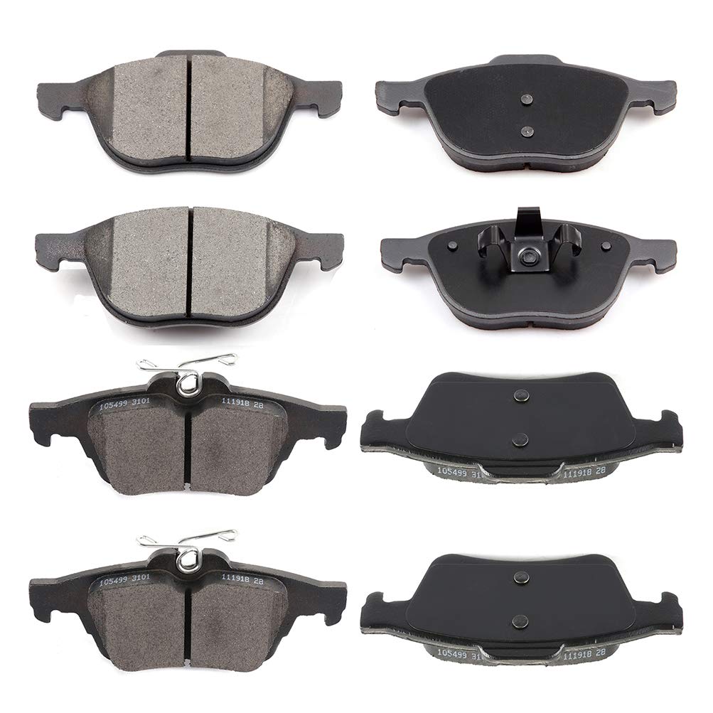 cciyu D1044 D1564 Front &amp; Rear Professional Ceramic Brake Pads Set fit For Ford C-Max,EcoSport,Escape, For Ford Focus,Transit Connect,For Mazda 3,3 Sport,5,For Volvo C30,C70,S40,V50