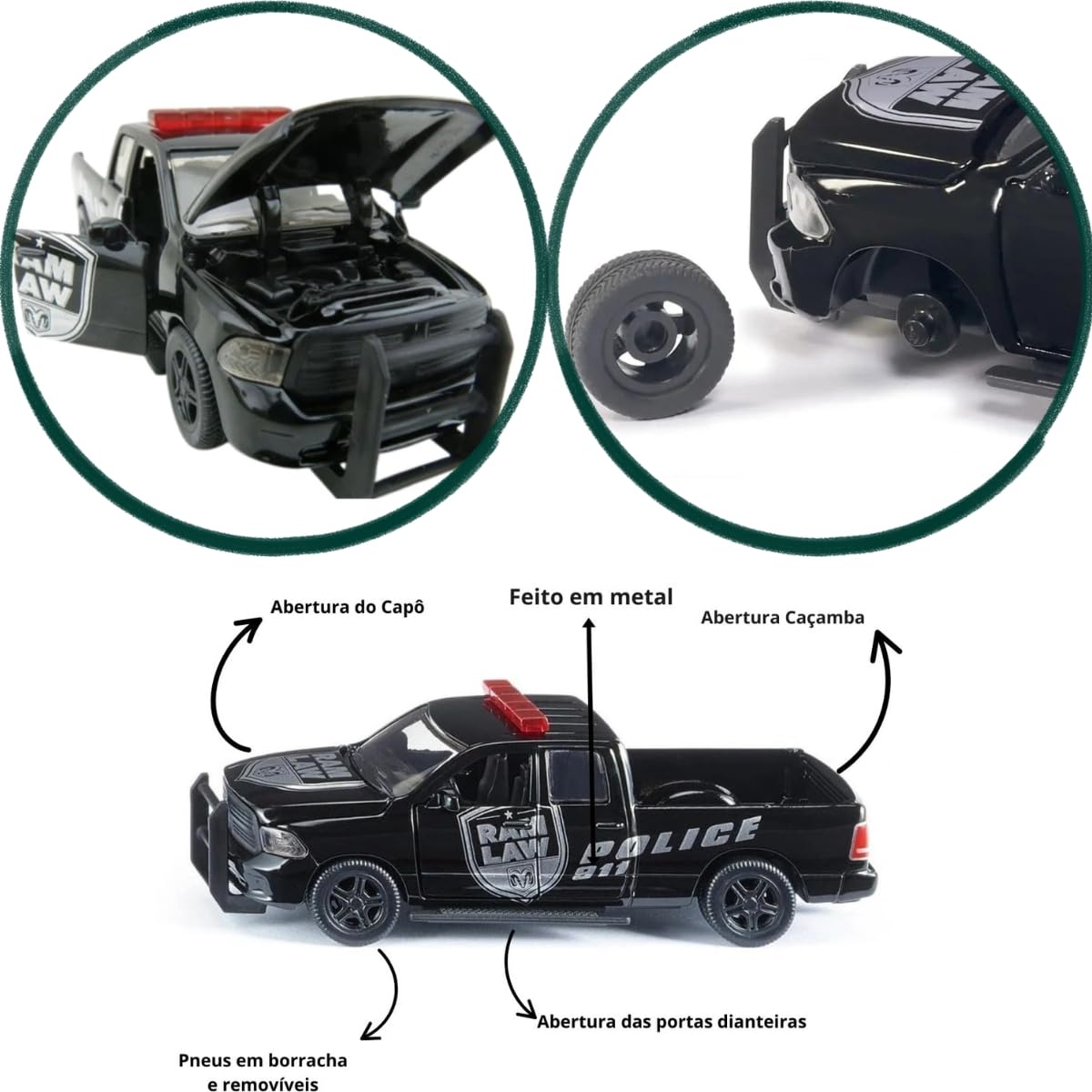 Siku RAM 1500 US Polis Aracı Oyuncak
