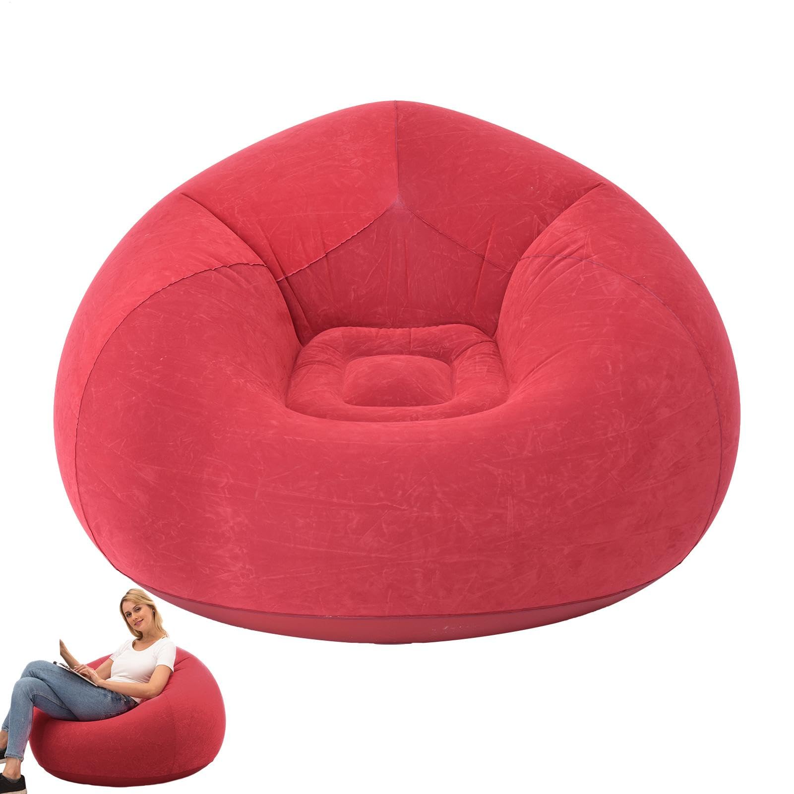 Poltroncina Gonfiabile Per Divano - Poltrona A Sacco Per Adulti | Mobili Gonfiabili Per La Serata Cinema In Camera Da Letto