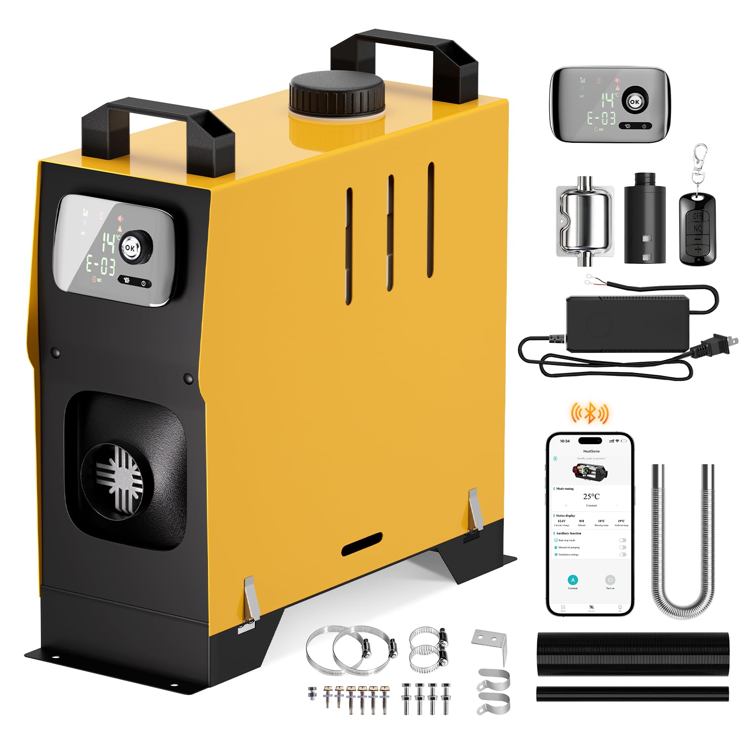 Amazon.co.jp: HLFURNITURE 車載用ディーゼルヒーター 12V/24V 5KW/8KW