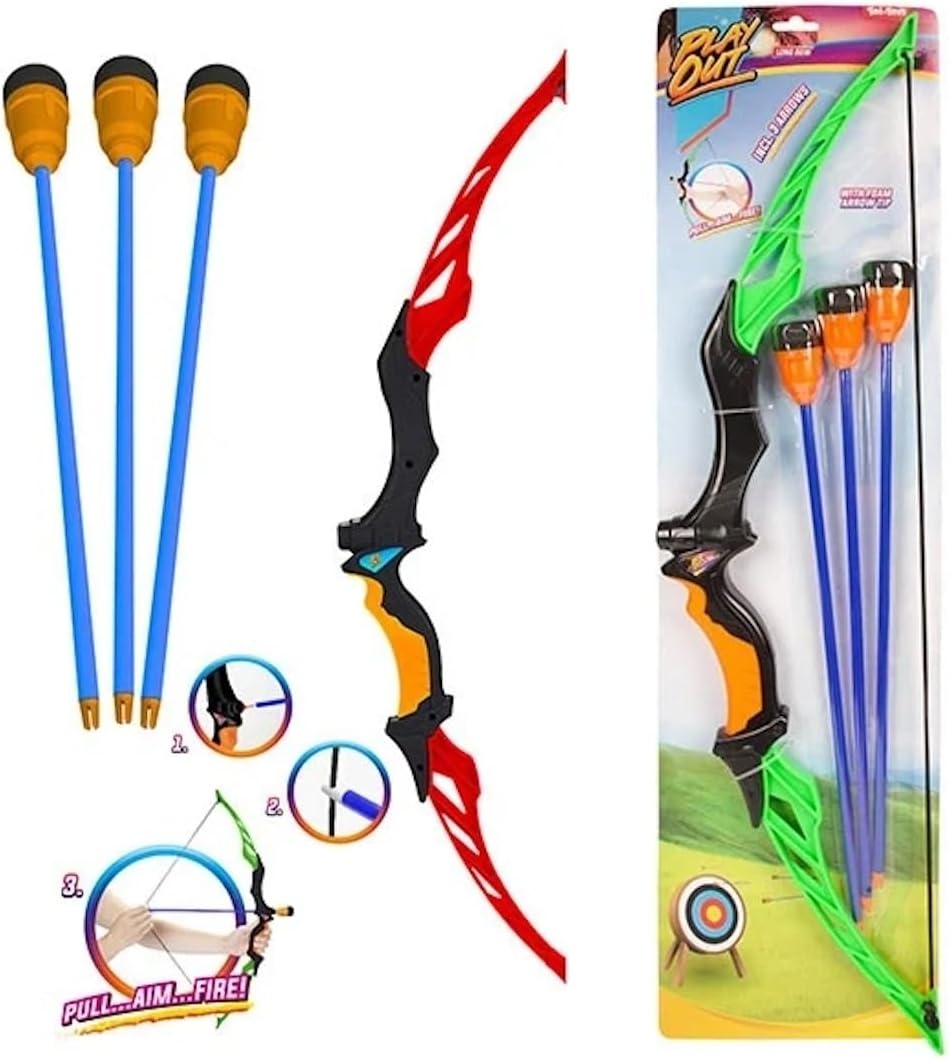 Toi-Toys Bow with 3 x Arrows 2 VAR Shooting Toy