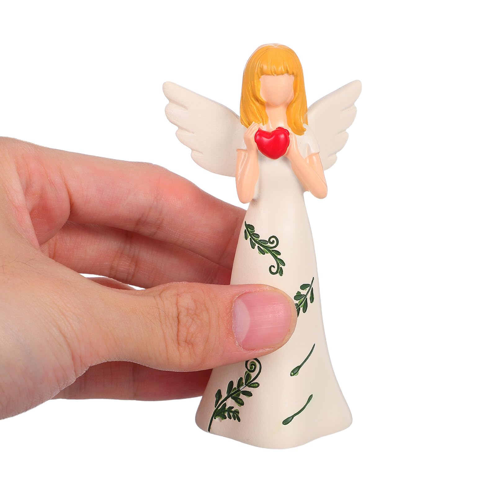 Toyvian 3 Piezas Figuras de Ángel Guardián Resina para Navidad Estatuas de Ángel Rezando Decoración Navideña para Mesa y Estantes Adornos Religiosos de Bendición