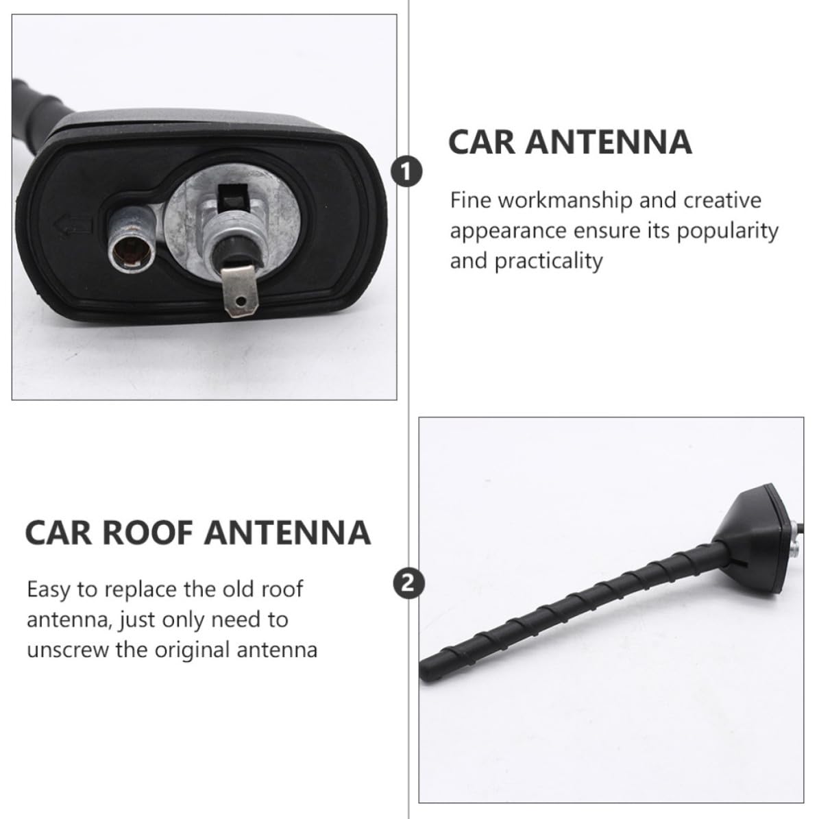 Antena de Techo para SUV ABS, Negra, 2009-2014