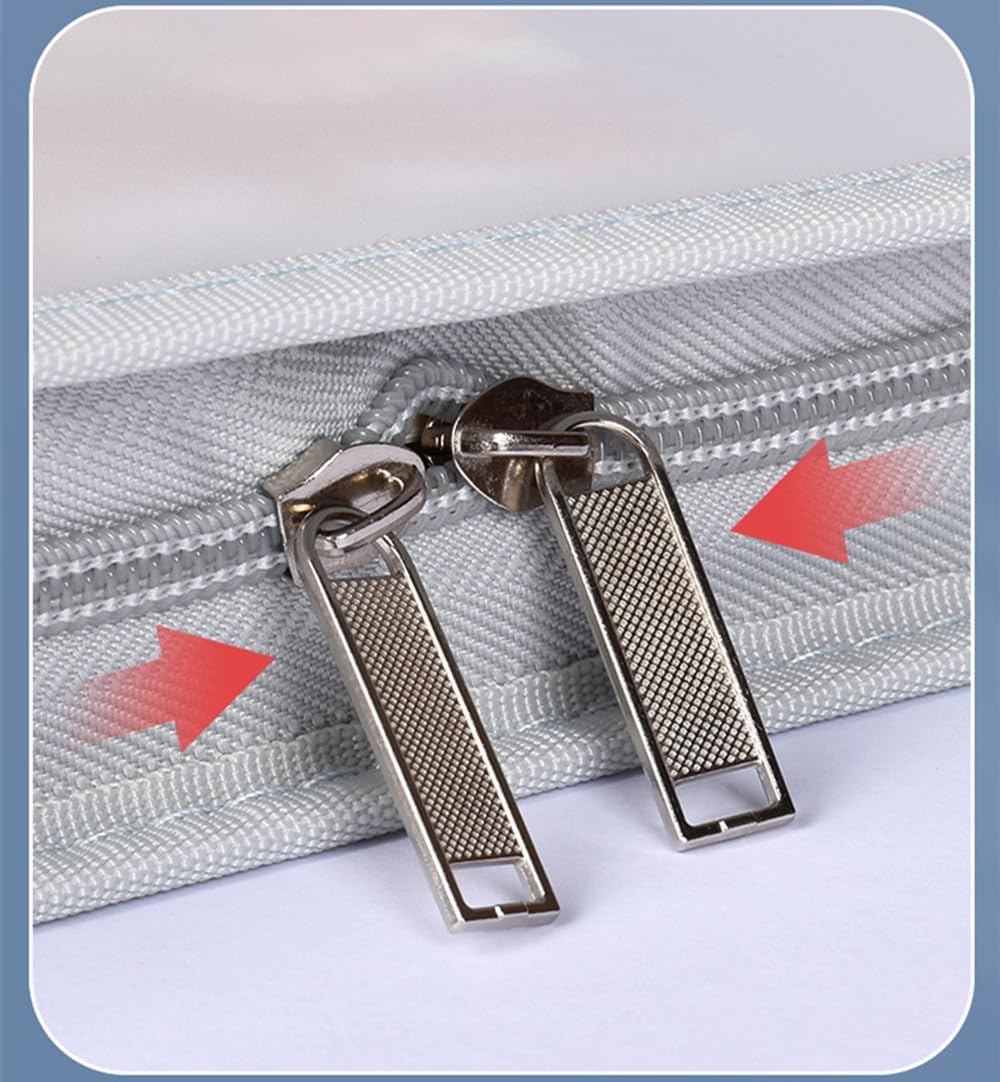 Artwork Bag Plastic Art Portfolio Folder with Handles and Zipper