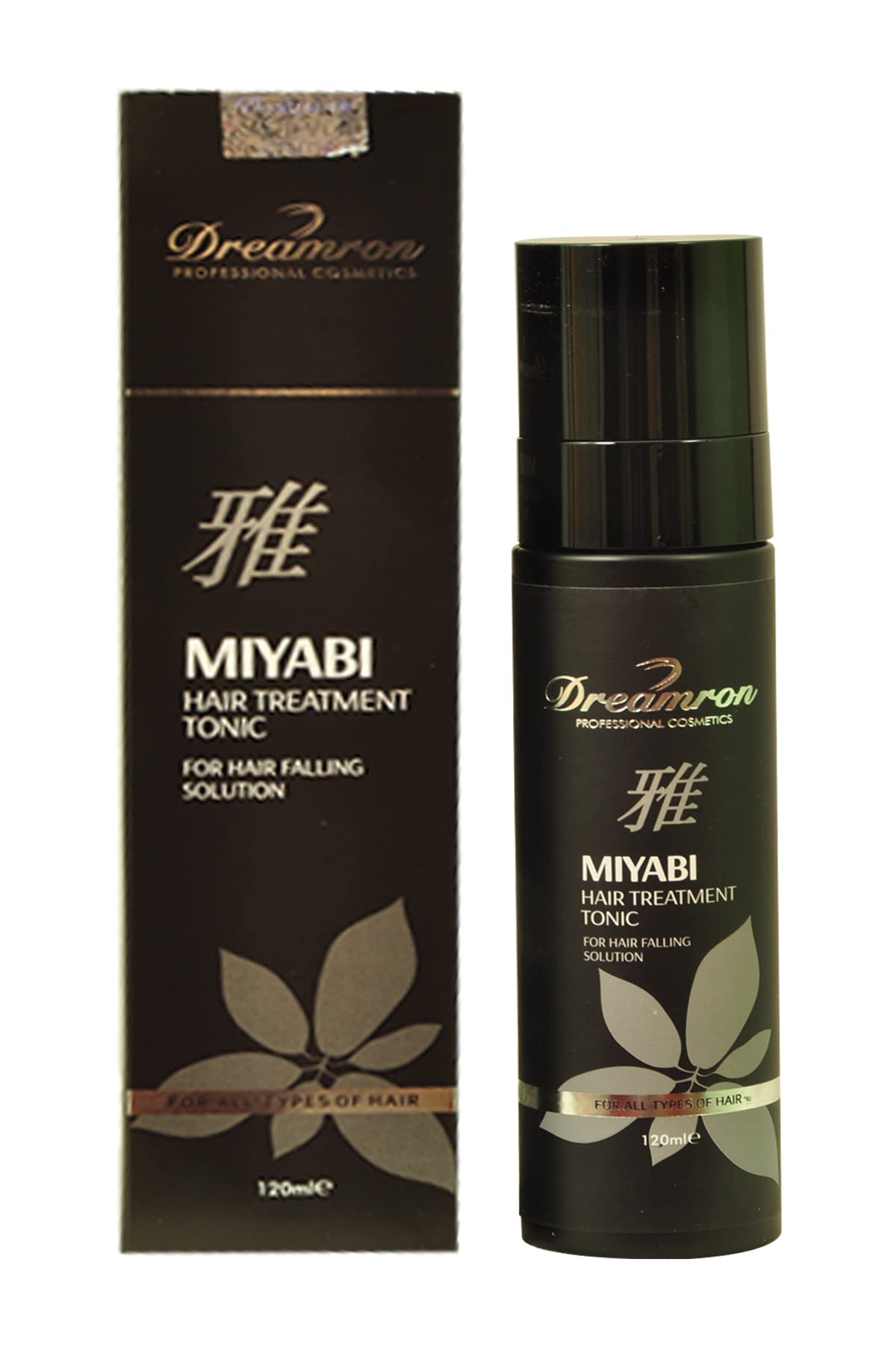 professional Miyabi hair treatment tonic for hair falling solution pack of 1(120ml) Black