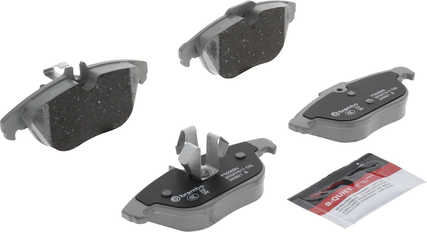 Brembo P50068N Premium Ceramic Rear Disc Brake Pad Set MERCEDES-BENZ/MERCEDES-BENZ (BBDC) OE# A0054208120