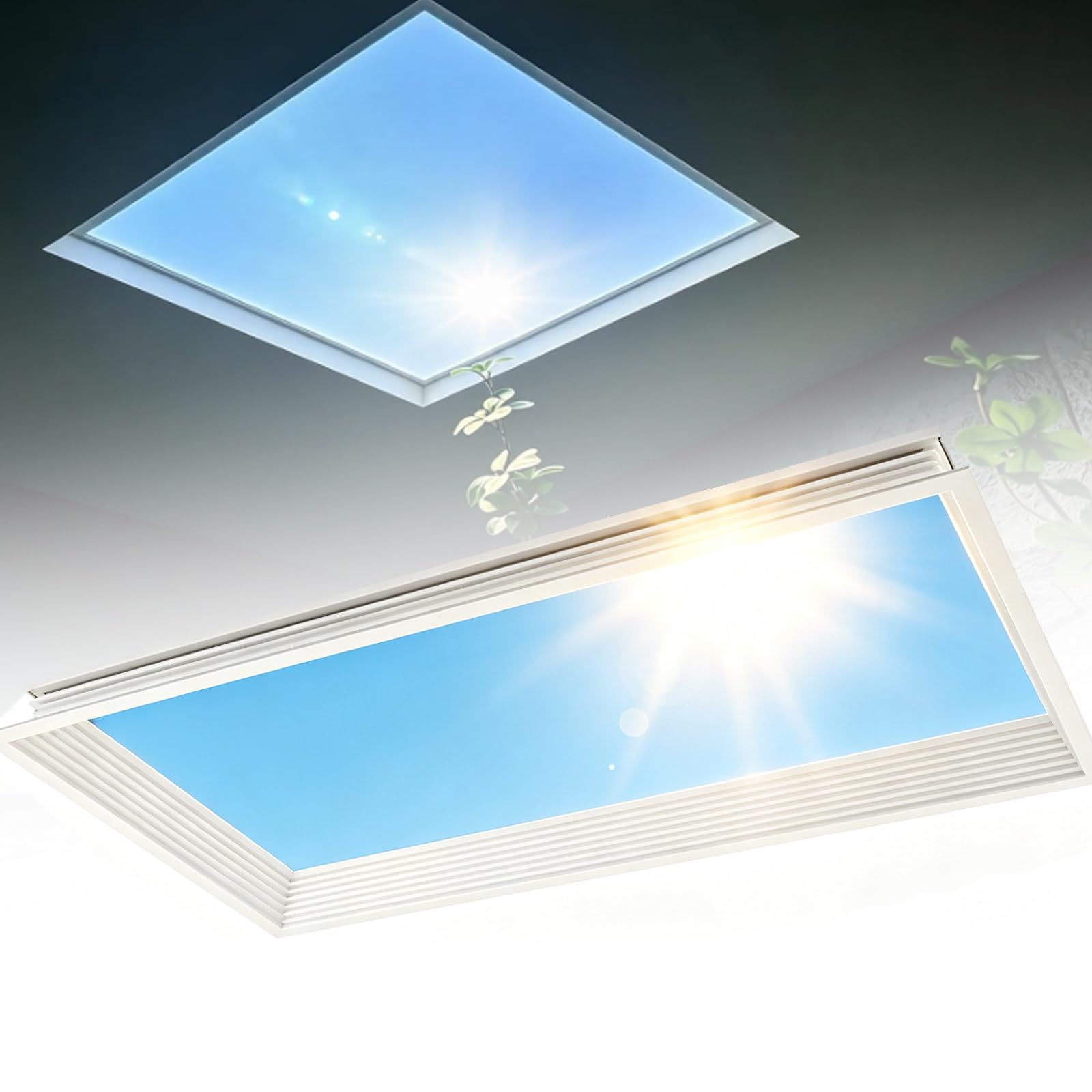 Inteligentna Lampa Sufitowa „blue Sky Light” I Funkcją Symulacji Promieniowania Słonecznego Dostosowaną Do Rytmu Biologicznego, Sztuczne światło Dzienne Do Salonu, łazienki Embedded-32cm*122cm