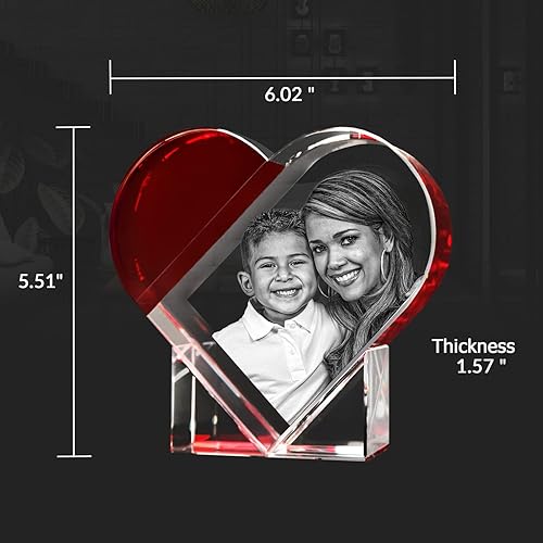 Miniatura 6 de ArtPix 3D Foto de cristal, regalos personalizados para mujeres, ella, esposa, hombres, mamá, marido, gran regalo personalizado con tu propia foto,