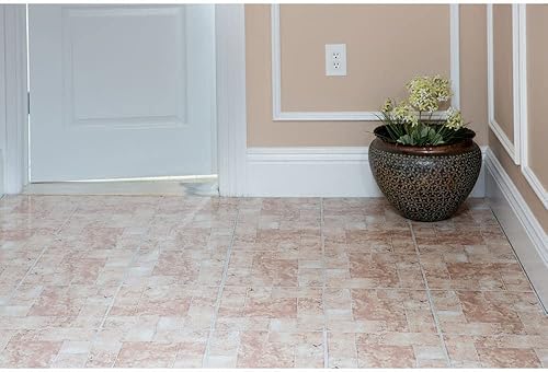 Miniatura 88 de Tivoli - Azulejos de vinilo autoadhesivos, 45 azulejos de 12 x 12 pulgadas, madera gris ceniza, despegar y pegar, suelo de bricolaje para cocina