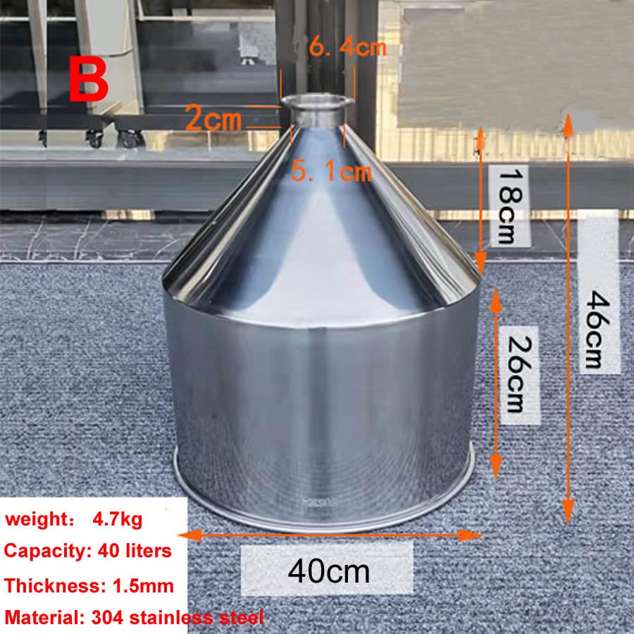 Entonnoir Géant Acier Inoxydable 304 Ou Fer Forgé - Grand Diamètre Pour Huile Et Ensachage Alimentaire