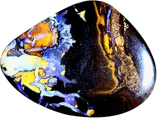 25.06 ct FANCY SHAPE (28 x 21 mm) MULTI COLOR AUSTRALIAN KOROIT BOULDER OPAL NATURAL LOOSE GEMSTONE