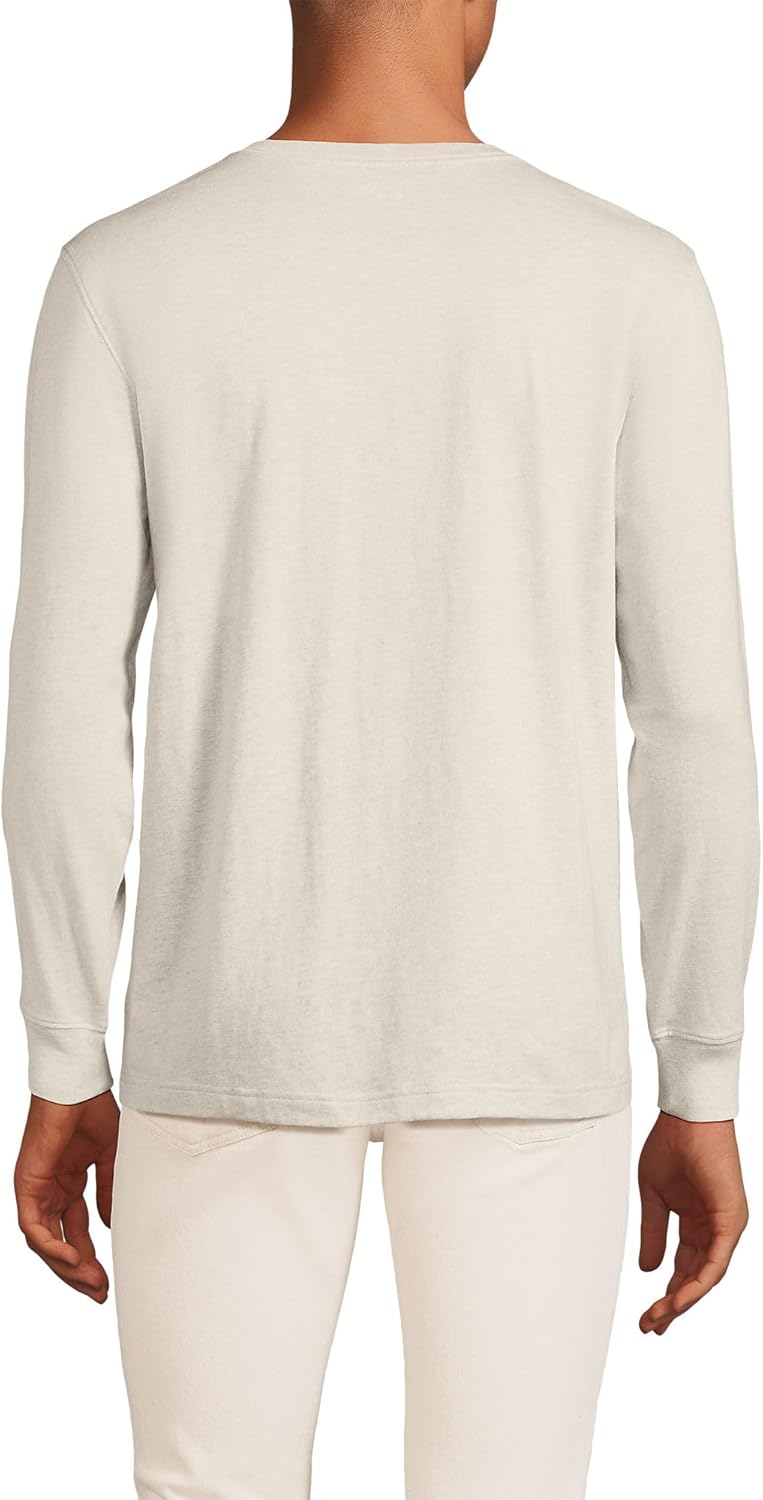 Lands' End Men's Super-T Long Sleeve Henley Shirt - Image 2