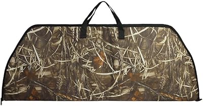 UNISTRENGH Bow Soft Case Multifunctional Outdoor Camouflage Hunting Bow Arrow Storage Bag for Compound Bow, Crossbow (Reed Camouflage, 46.85'L x 17.7'W (119 * 45 cm))