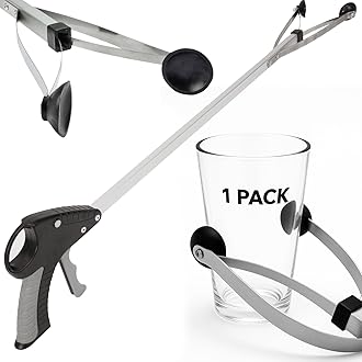 Vive Suction Cup Grabber Reacher 32" - Elderly Grab It Reaching Pickup Tool Heavy Duty for Seniors - Trash, Sticks, Litter Picker Upper - Extra Long Reach Handle & Handy Extension Arm Claw