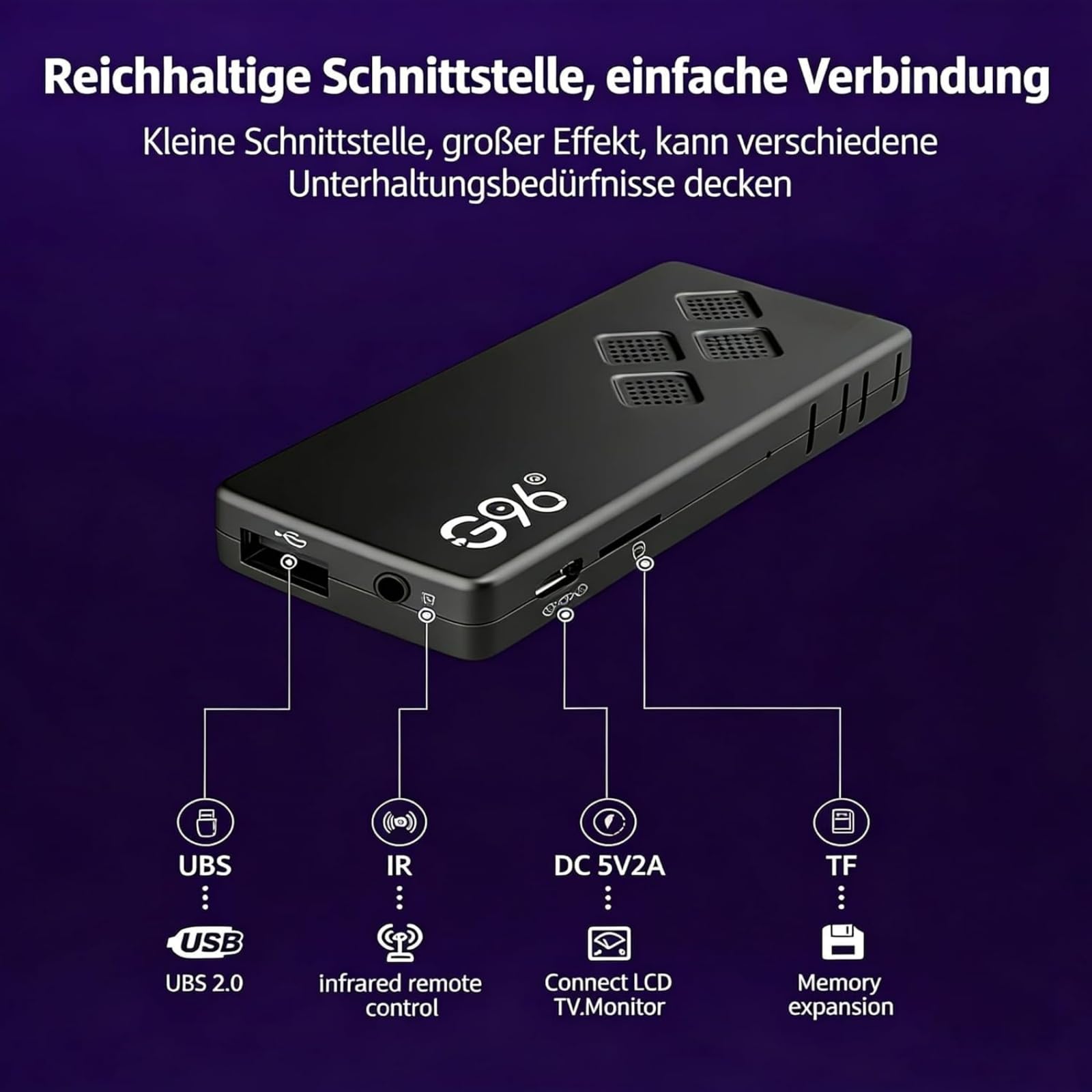 Flixy Smart TV Stick 2026 Nouvelle clé TV 4K Ultra HD HDMI sans abonnement, avec télécommande vocale, compatible avec tous les téléviseurs compatibles HDMI (2G + 8G)