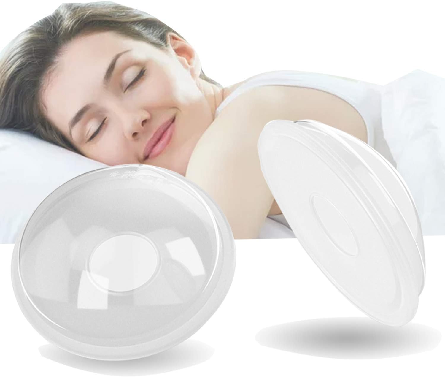 Breast Shells Milk Saver,2 Pack Breast Pump,Breastmilk Collector,Milk Anti-Flow Out,Protect Sore Nipples,BPA-Free Flexible Food Grade Silicon and PP Material,Skin Friendly