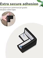 Vista 3 de Protector de esquina de espuma para bordes y esquinas, con parachoques de seguridad de espuma de 19 pies de longitud, protectores de esquina de mesa