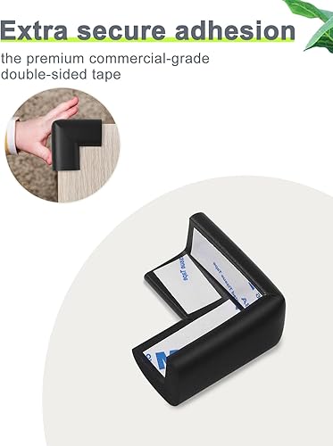 Miniatura 3 de Protector de esquina de espuma para bordes y esquinas, con parachoques de seguridad de espuma de 19 pies de longitud, protectores de esquina de mesa