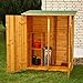 Melko Gerätehaus aus Fichtenholz mit Bitumendach Gartenschrank 162 x 140 x 75 cm Geräteschrank Geräteschuppen für Garten, Terrasse & Balkon Werkzeugschrank