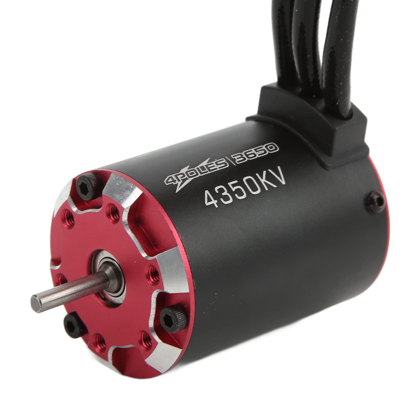 Silnik bezszczotkowy 3650 4350KV, 4-biegunowy silnik naddźwiękowy z portem czujnika temperatury do 1/8 1/10 RC Car