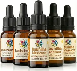 Kit Coleção Óleo Essencial Baunilhas do Mundo: A Experiência Sensorial Definitiva (5 Origens Raras)