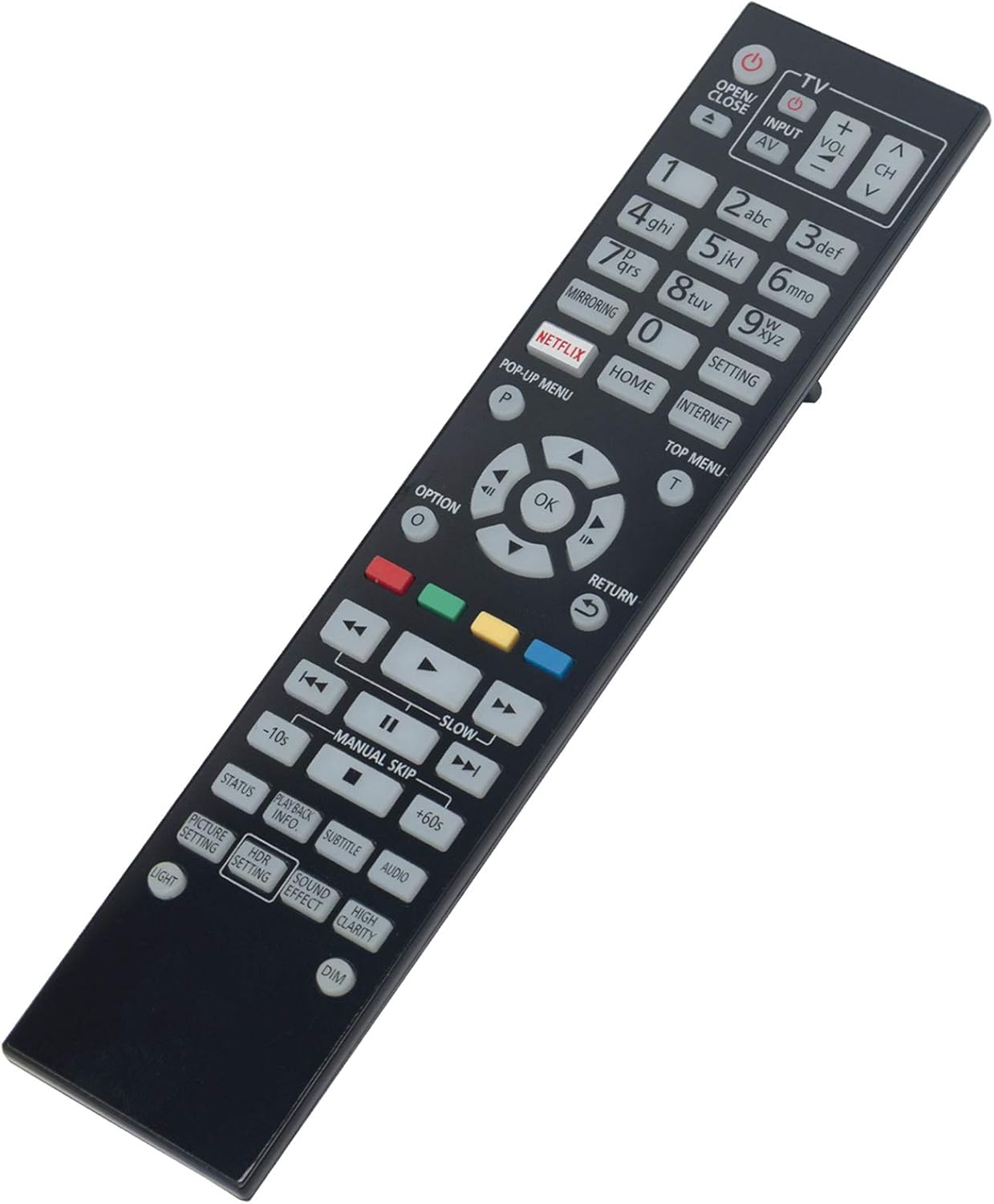 VINABTY N2QAYA000128 Replacement Remote Fit for Panasonic Blu-ray Disc Player DMP-UB900-K DP-UB820K DP-UB420GN - Image 3