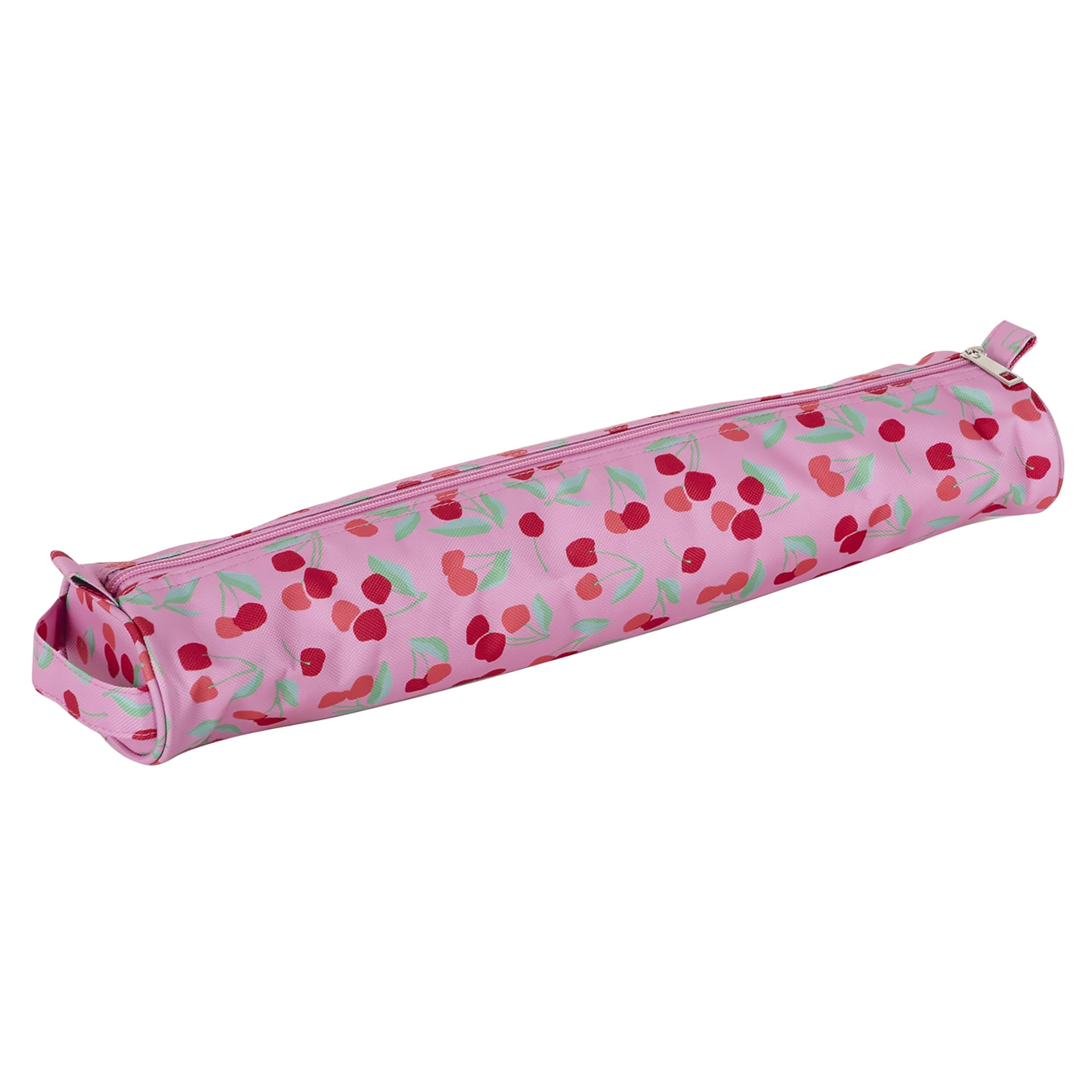 Hobby Gift Knitting Needle Case - Crochet Hook & Pin Knitting Needle Storage, Pencil Case for Other Supplies & Compact Accessories - 12 X 41 X 7.5cm, Cherry