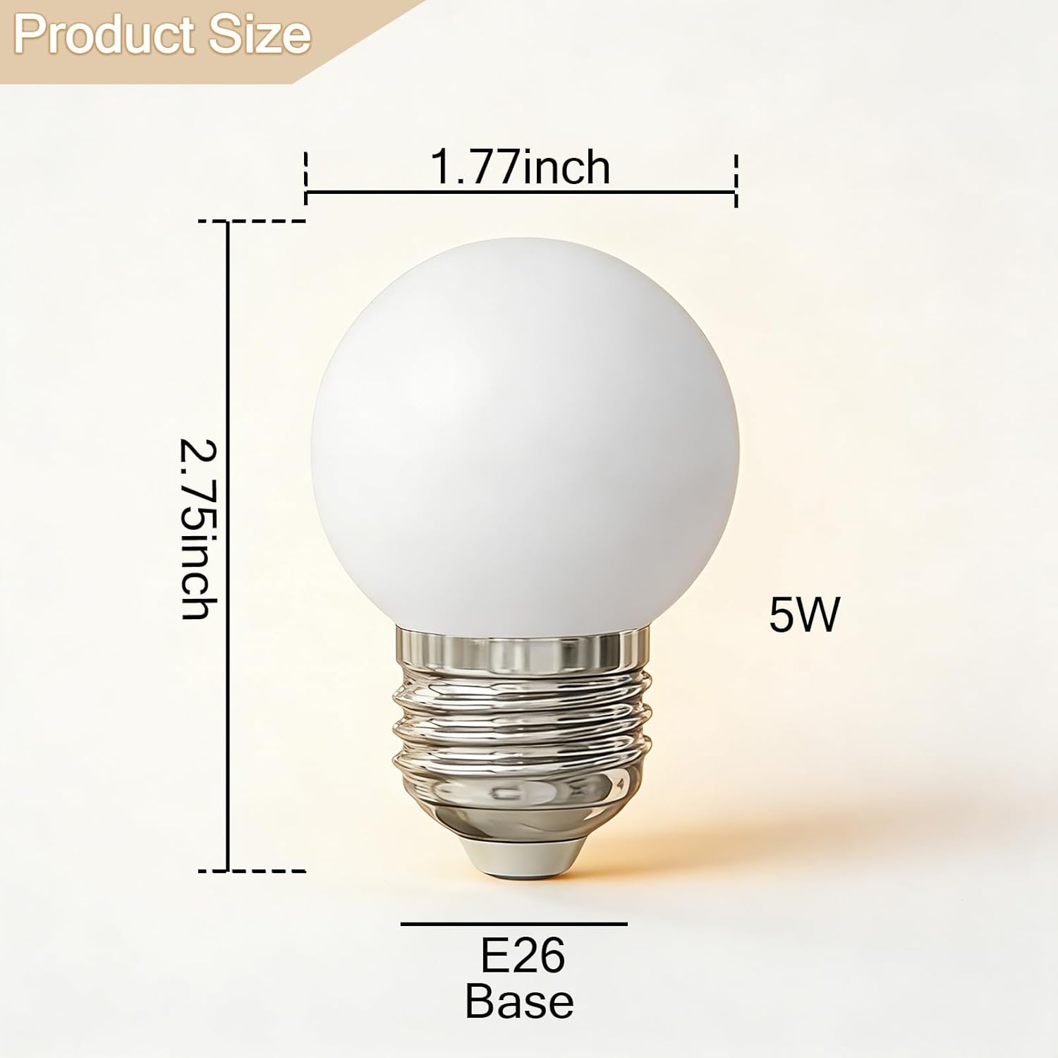 5V 3W Low Voltage LED Replacement Bulb for Rechargeable Lamp, 3 Color Temperature Adjustable, Dimmable Brightness