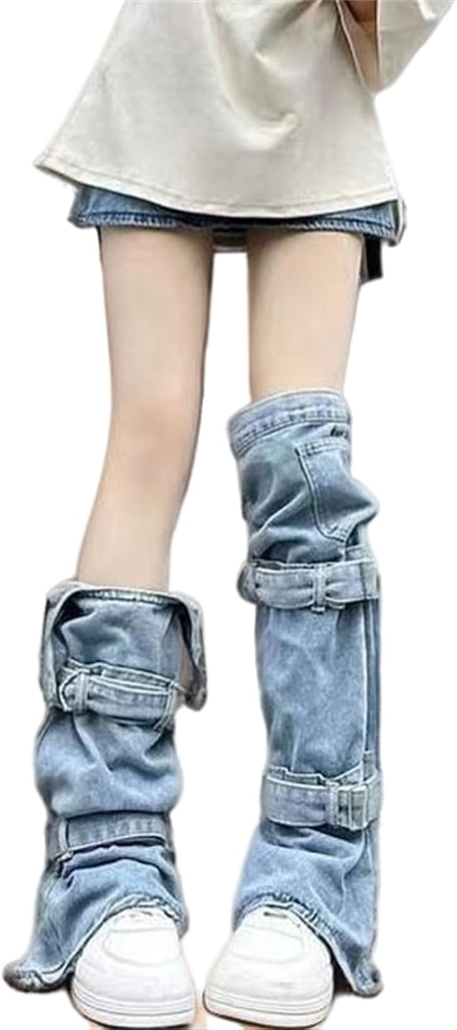 Cyber Y2k Leg Warmers Goth Japanese Fashion Punk Cute Women