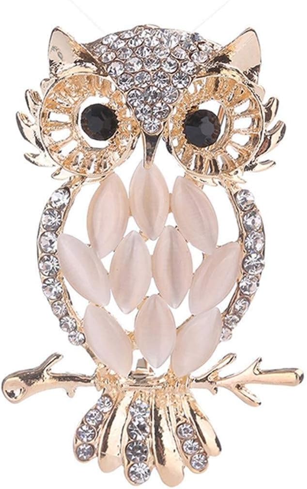 Personality Cute Owl Shape Opal Brooch Clothing Decoration Brooch Pin Accessories Women Nice Processing