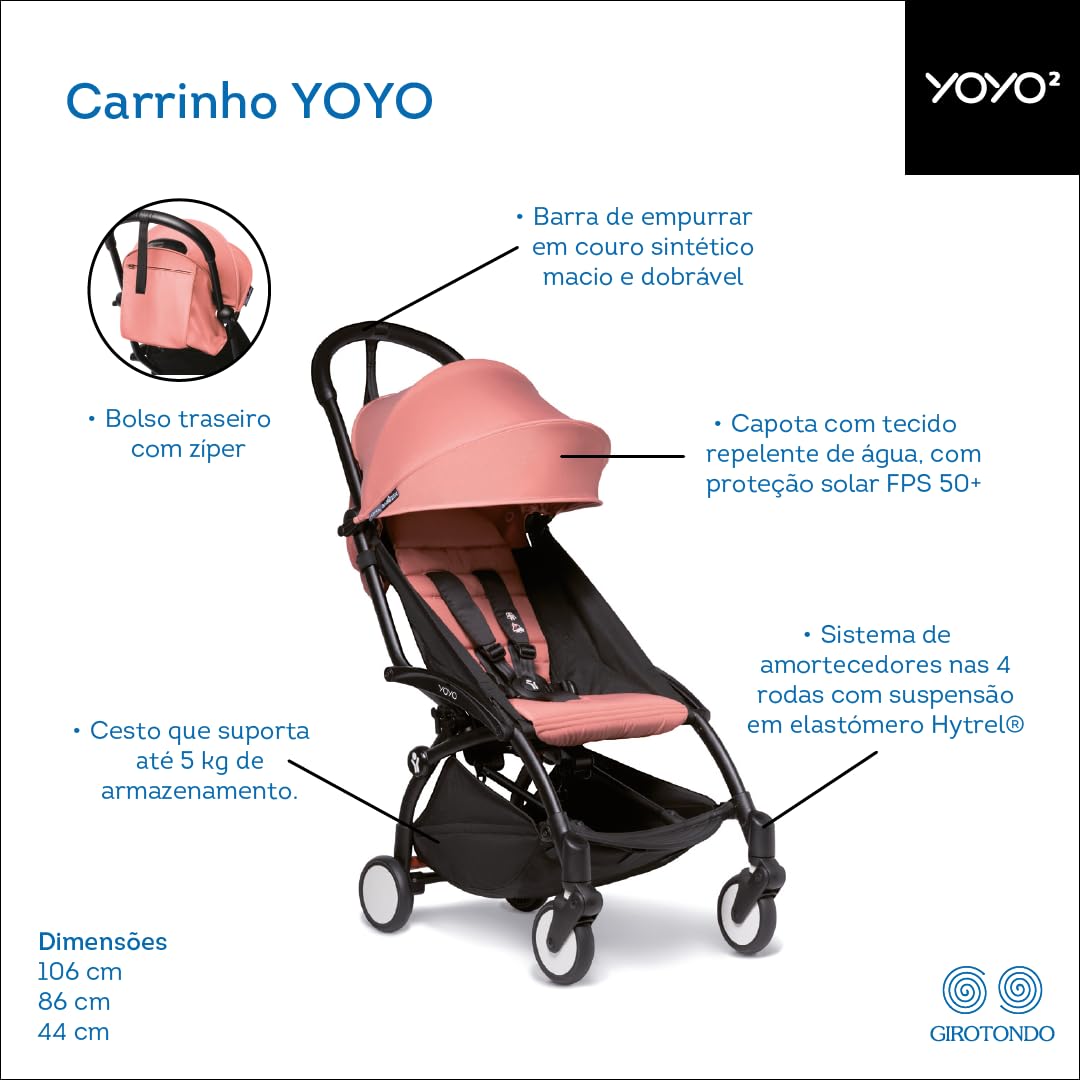 BABYZEN YOYO2 Carrinho de Bebê Yoyo2 Leve e Compacto Estrutura