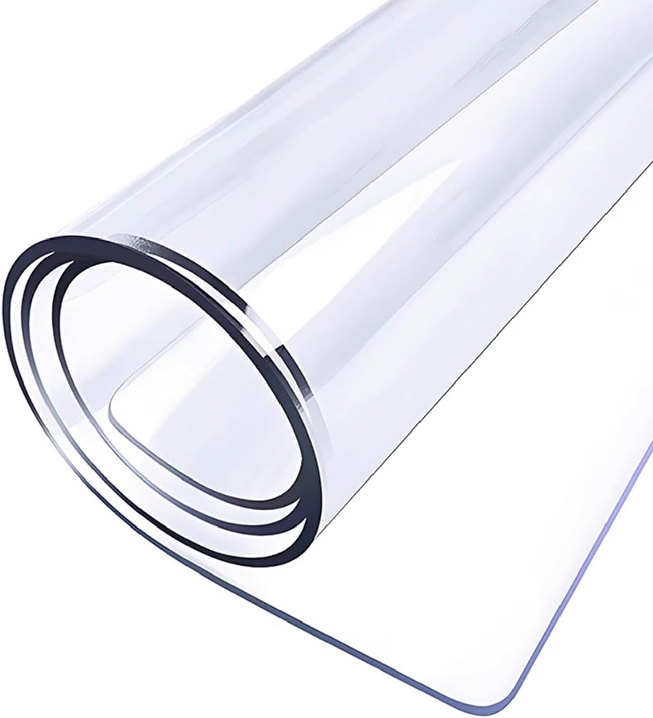 Clear PVC Tablecloth - Waterproof Plastic Table Cover Transparent Protection for Wedding, Party, Dining Table (28x70 Inch)