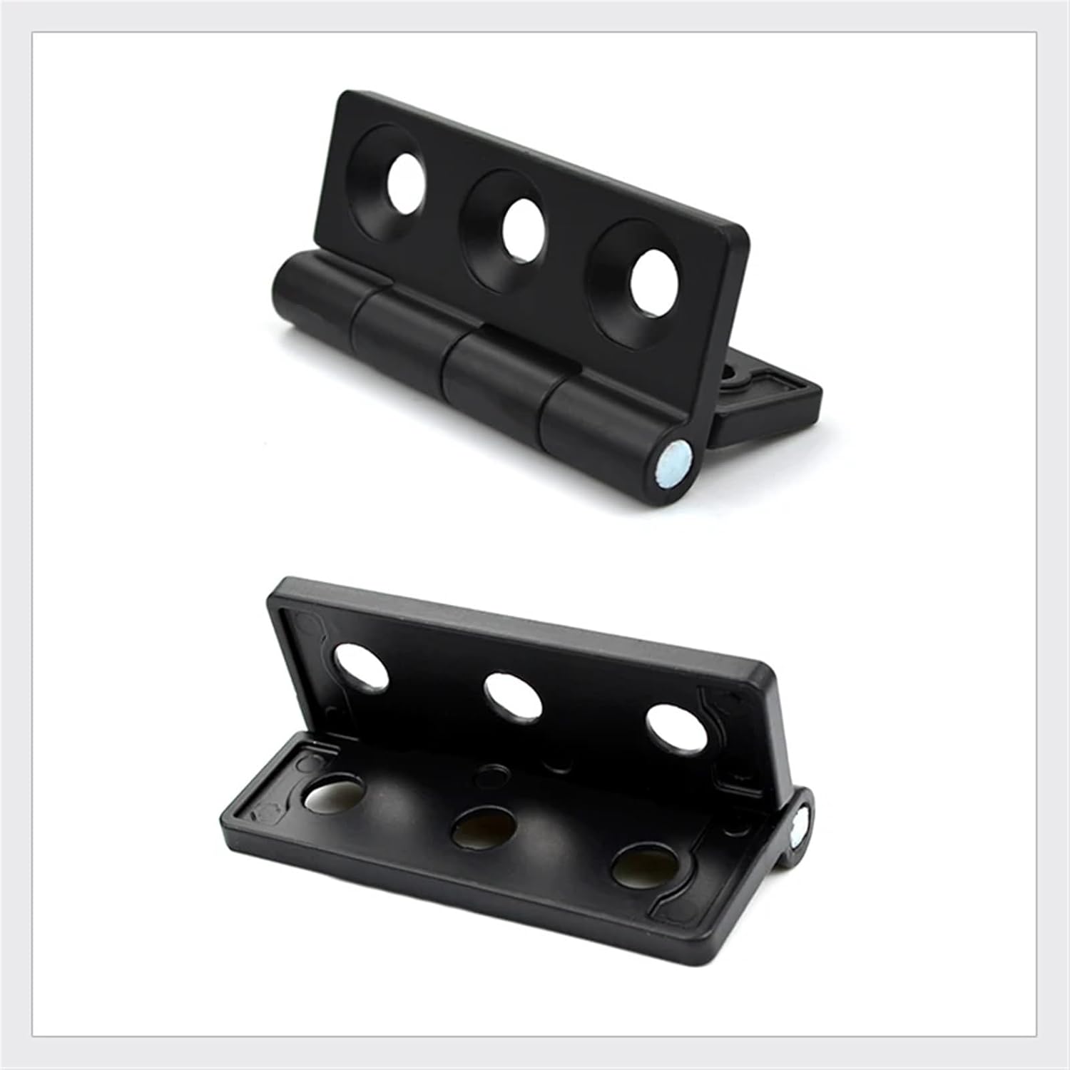 304 Stainless Steel Six Hole Automatic Equipment Hinge Counterbore Thickening Mechanical Equipment Door Hinge 1Pcs(304 Stainless Steel,Big)