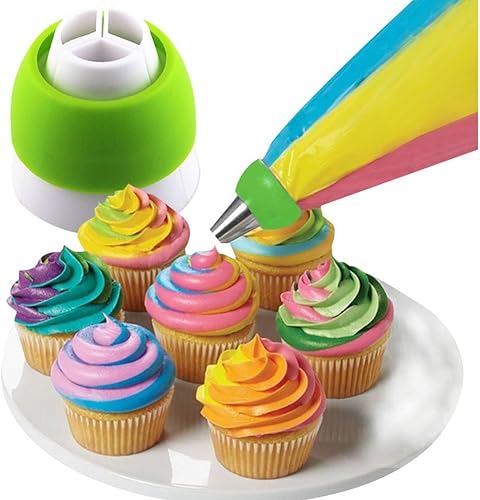 Miniatura 5 de Puntas de tubería rusas, 26 unidades, 14 boquillas de glaseado (2 puntas de hojas)+10 bolsas de pastelería para hornear+2 acopladores de puntas de