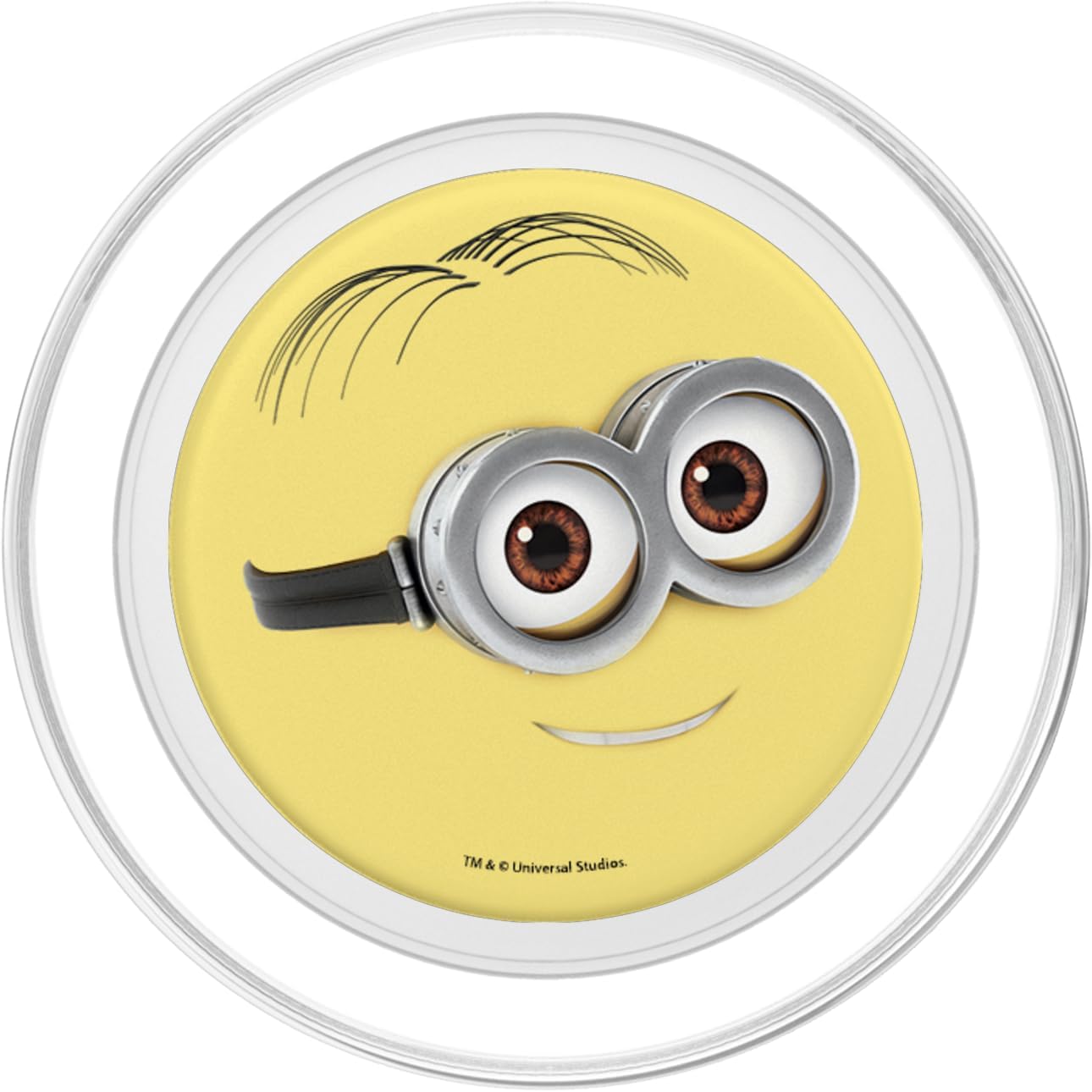 Despicable Me Minions Tilted Head Head Minion Smile PopSockets PopGrip for MagSafe