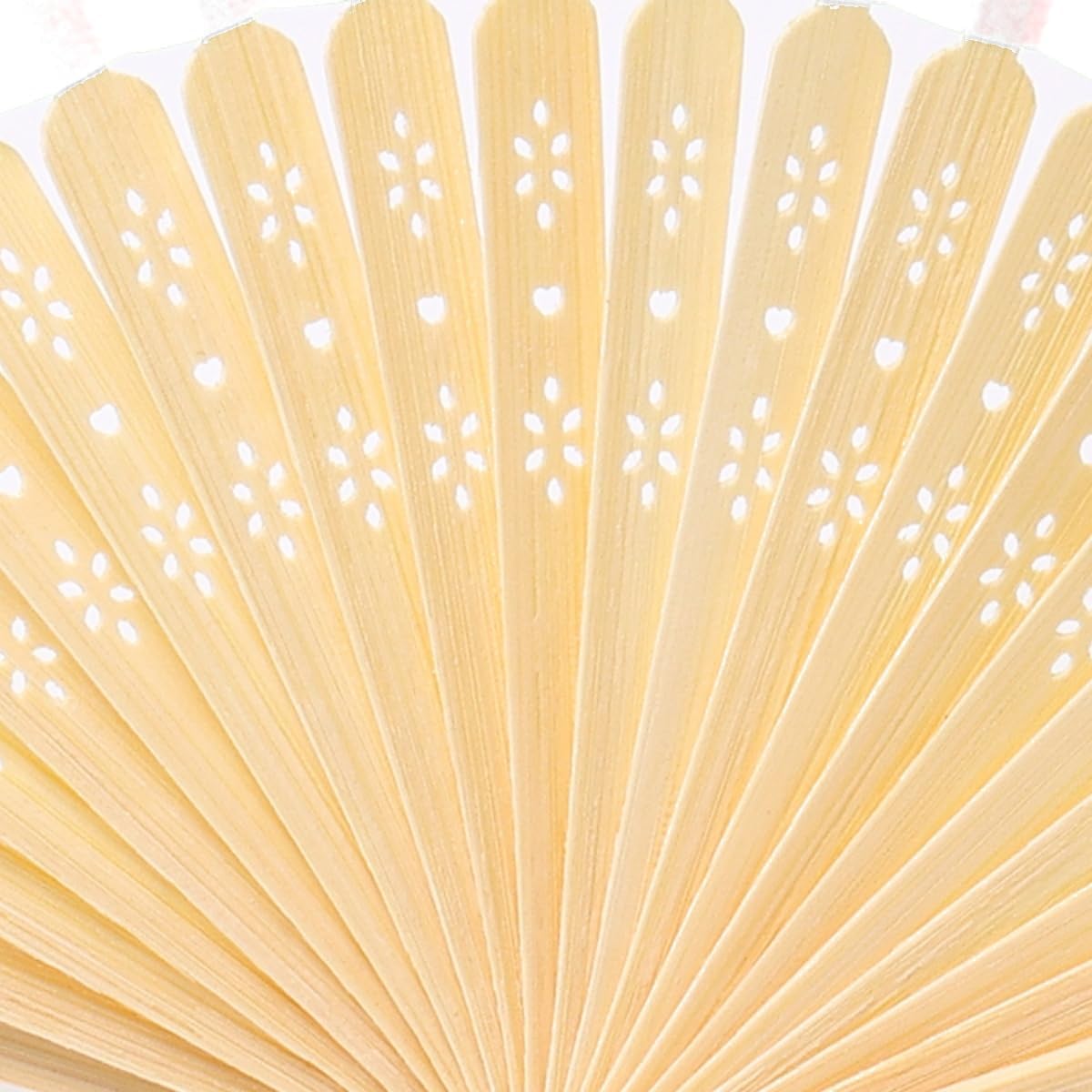Paper Hand Fans, 8.3 Inch Foldable Handheld Fans for Wedding Favors, Party Decorations, Bridal Shower, Baby Shower, Summer Cooling, (White 50pcs)