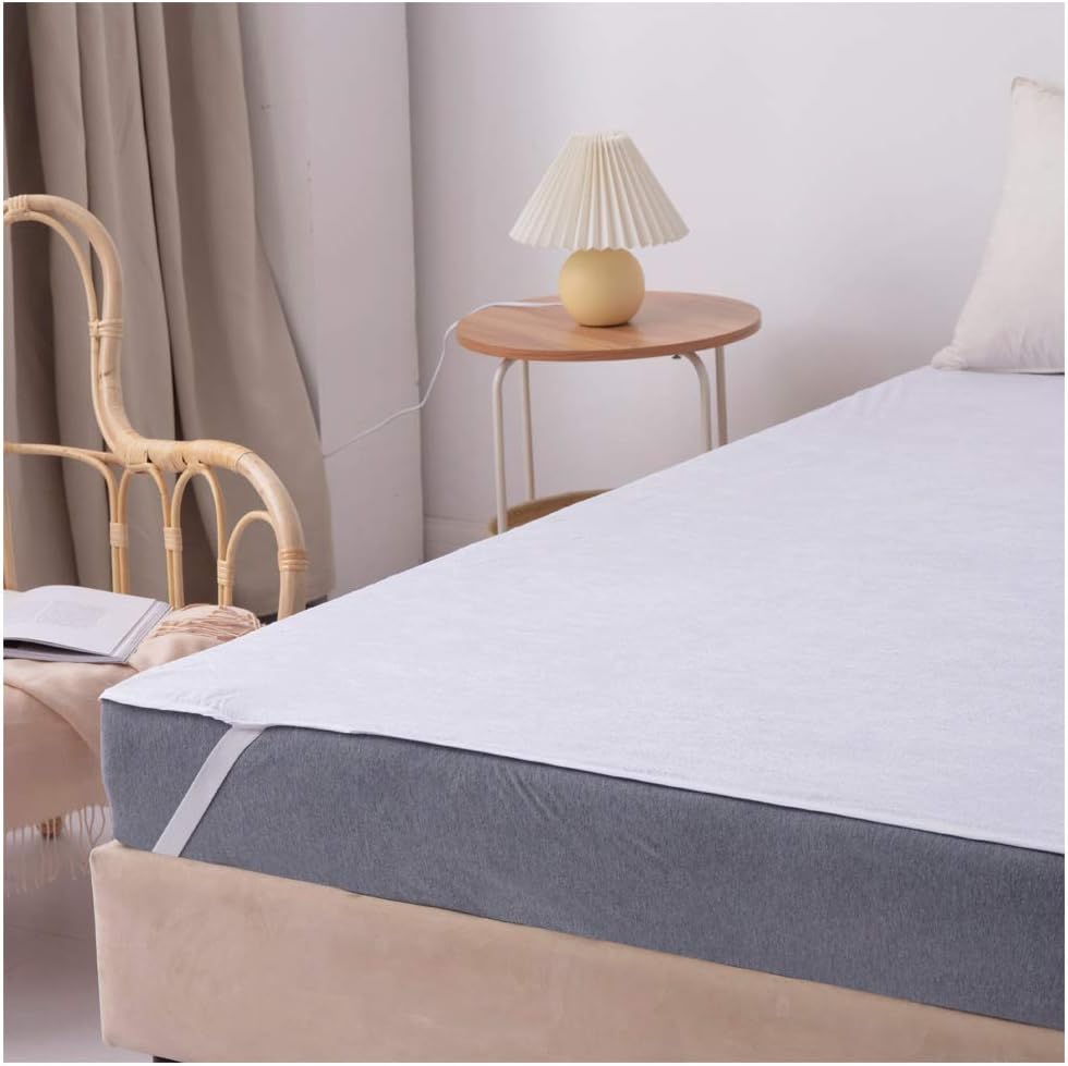 Mattress Topper Protector Pad,Waterproof Breathable Anchor Bands Cotton Mattress Protector Vinyl Free Hotel Quality (Twin) - Image 5