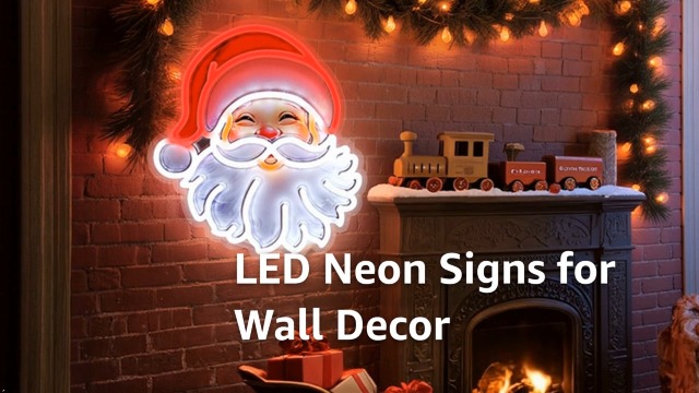 Amazon.com: Santa Claus Neon Sign, Christmas Neon Light Sign, LED