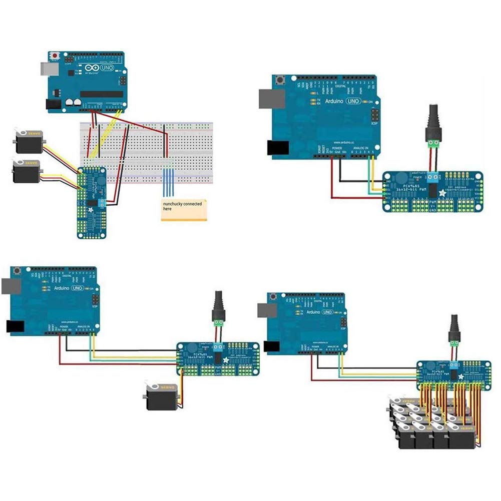 Snapklik.com : 1pc PCA9685 16 CH 12Bit PWM Servo Motor Driver Board ...