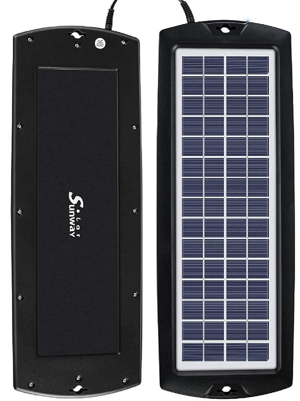 Sunway Solar Solar Car Battery Trickle Charger & Maintainer 12V Solar Panel Power Kit Portable for Car Automotive RV Marine Boat Motorcycle Truck Trailer Tractor Powersports Snowmobile Farm Equipment by Sunway Solar - Image 5
