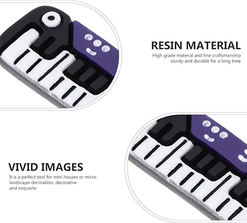 Miniatura 7 de ERINGOGO 20pcs Mini Instrumento Accesorios Decoración Escena Muebles Playhouse Muebles Arpa Guitarra Niños Instrumentos Mini Muebles Modelo Mini