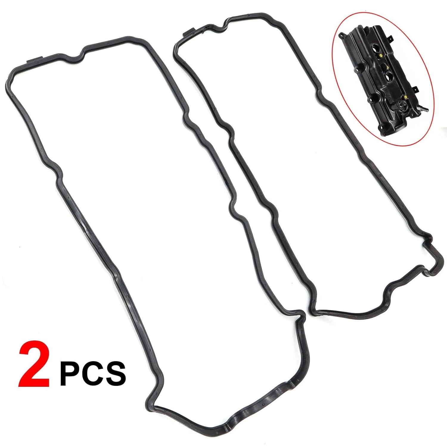 Car Engine Valve Seals for Suzuki for Equator 4.0L V6 Gas DOHC 2009 2010 2011 2012 Engine Valve Cover Gasket VS50608R