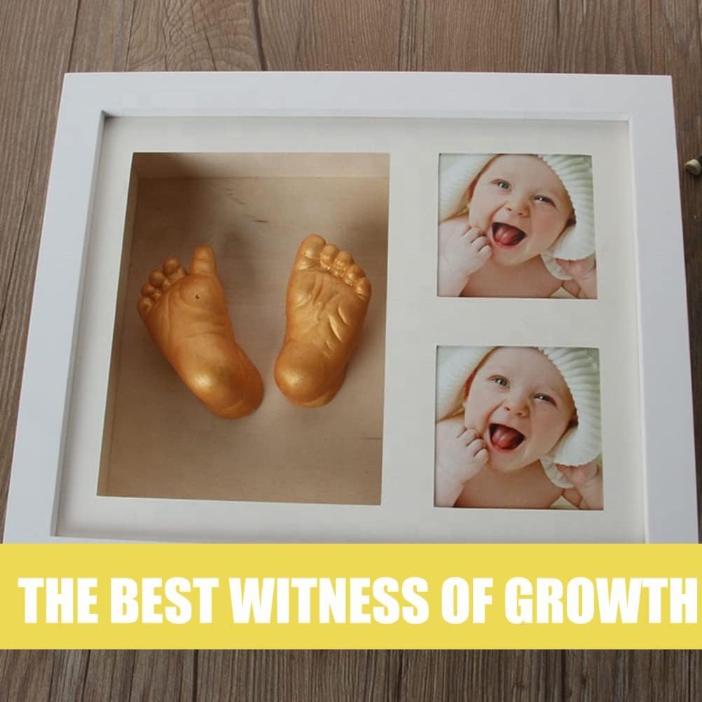 Baby Footprint & Hand Casting Kit, DIY Plaster Molding Sculpture Kit, Hand Casting Kit, Newborn Infant Keepsake Foot Hand Mold Kit, First Birthday, New Mom Gifts, Baby Shower Gifts